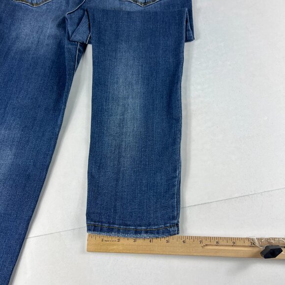 Judy Blue Jeans Women's 31x26* Relaxed Mid Rise Crop Blue Stretch Denim Tag 31 - Picture 11 of 16